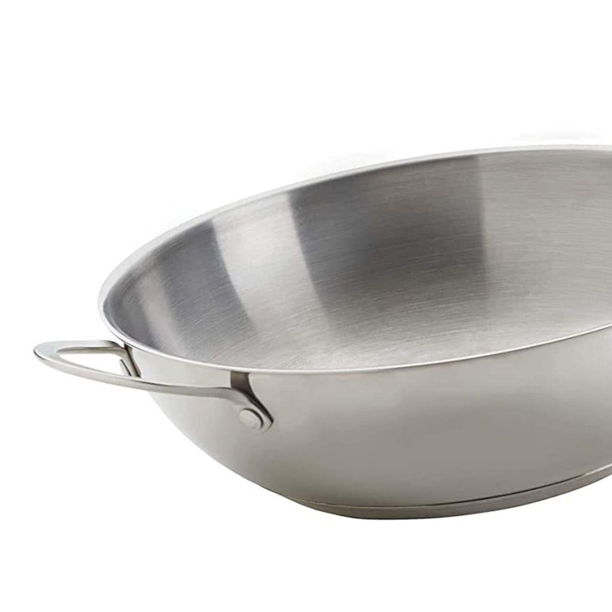 Napoleon 12" Stainless Steel Grill & Stove Stir Fry Wok Pan, Silver (Open Box)