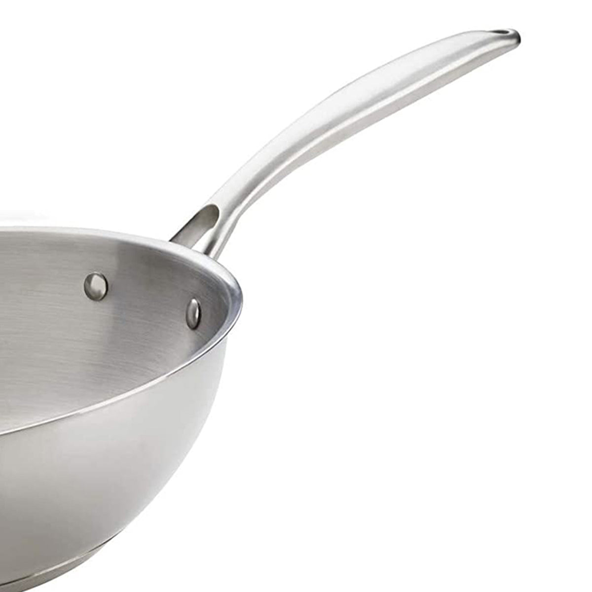Napoleon 12" Stainless Steel Grill & Stove Stir Fry Wok Pan, Silver (Open Box)