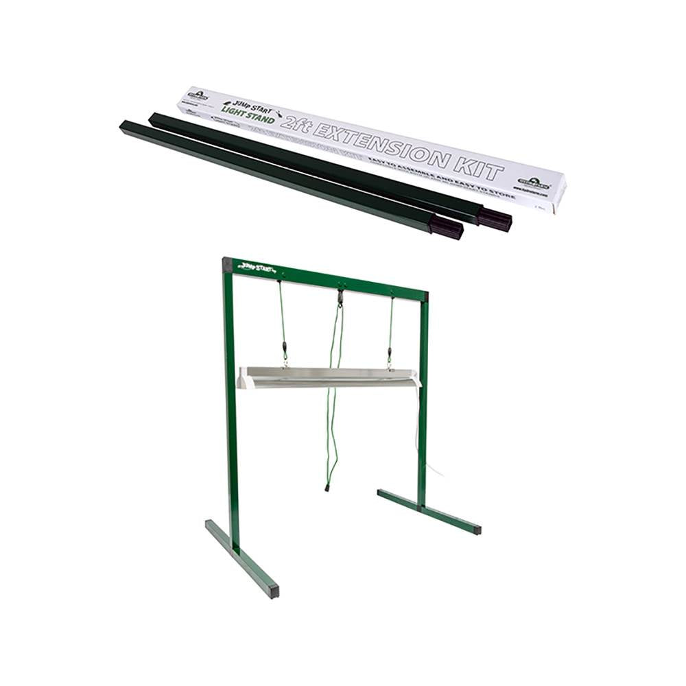 Hydrofarm 2' Stand Extension Kit + 2' T5 Grow Light System | JSSTEX1 + JSV2