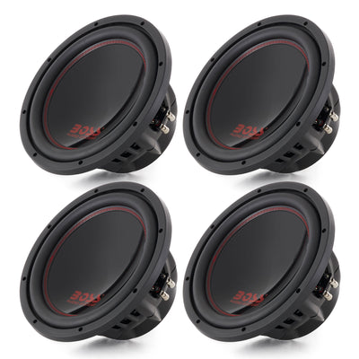 Boss Audio 12-Inch 2600-Watt Car Power Subwoofer DVC Power Sub (4 Pack) | P129DC