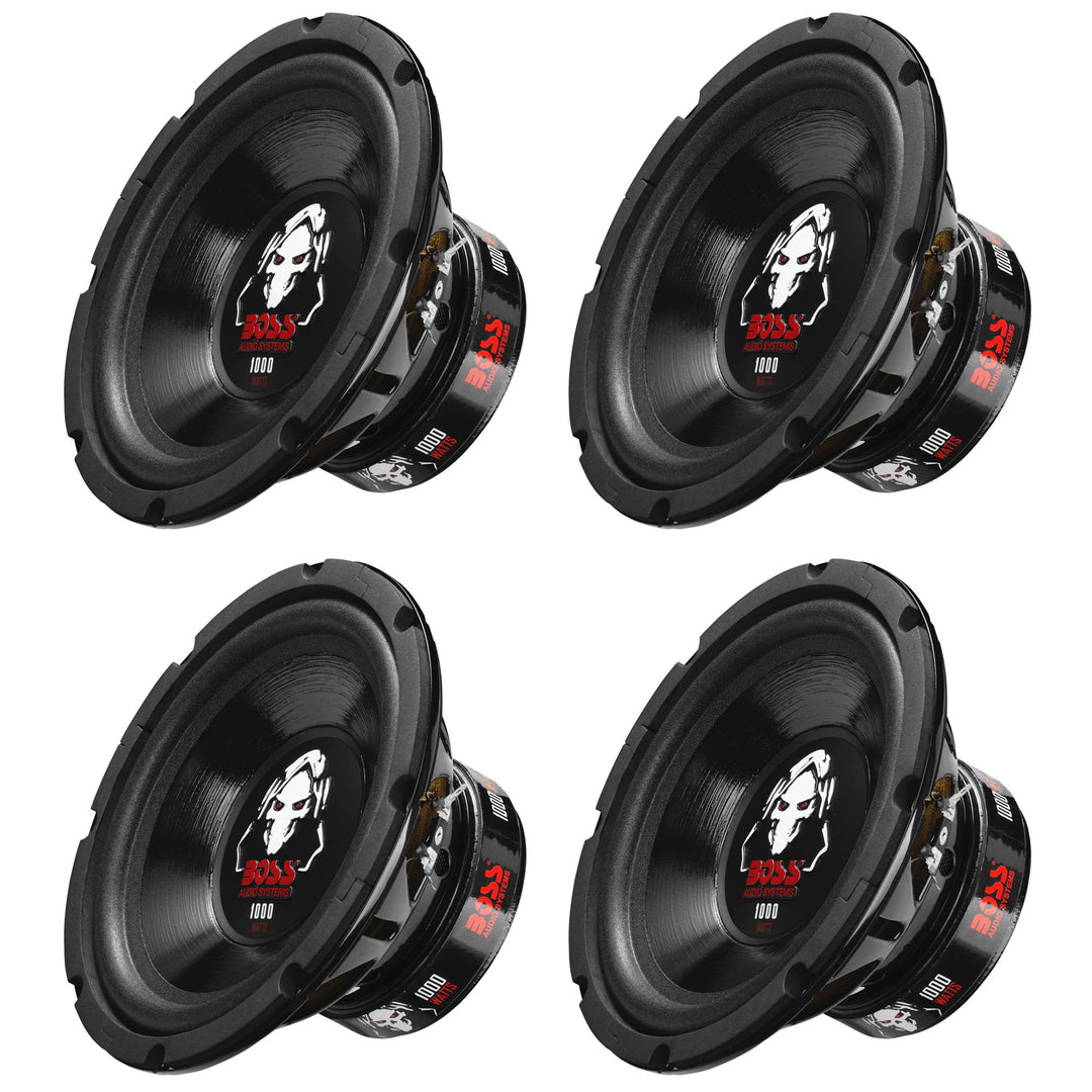 Boss Audio 8-Inch Dual Voice Coil 4-Ohm 1000-Watt Car Subwoofer (4 Pack) P80DVC - VMInnovations