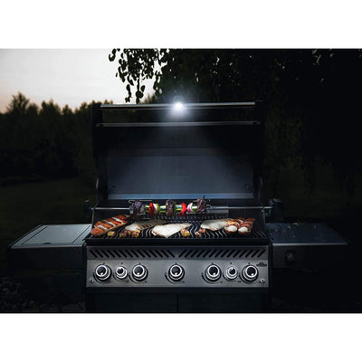 Napoleon 70049 Adjustable Universal Outdoor LED Clamp On BBQ Grill Light, Gray