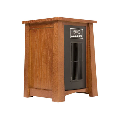 Haier 3 Setting 1500W 5100BTU Infrared Heater w/Oak Finish & Remote (Open Box)