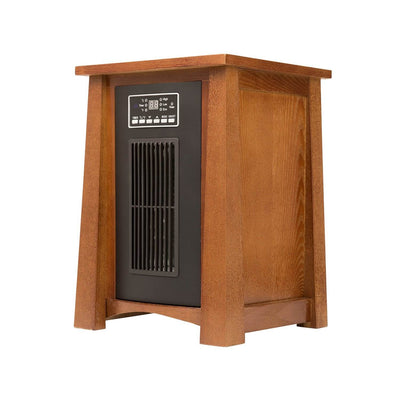 Haier 3 Setting 1500W 5100BTU Infrared Heater w/Oak Finish & Remote (Open Box)