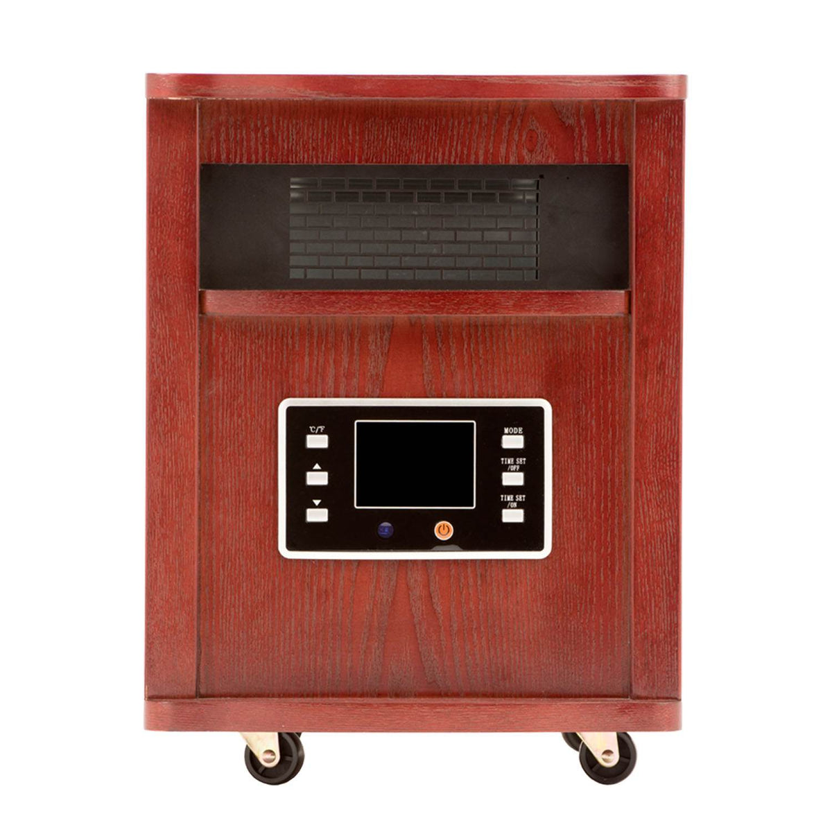 Haier 5200BTU 6-Element Infrared Space Heater Cherry Finish & Remote (Open Box)