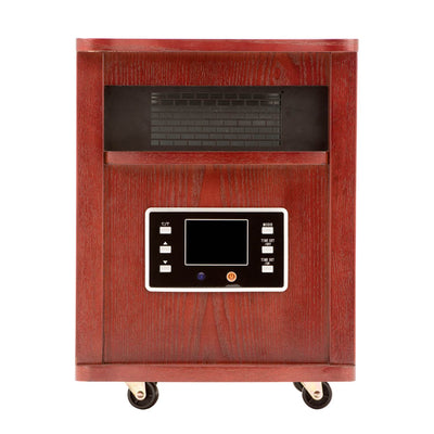 Haier 5200BTU 6-Element Infrared Space Heater Cherry Finish & Remote (Open Box)