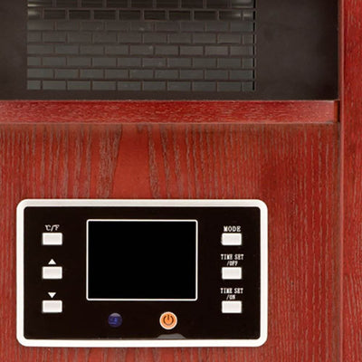 Haier 5200BTU 6-Element Infrared Space Heater Cherry Finish & Remote (Open Box)