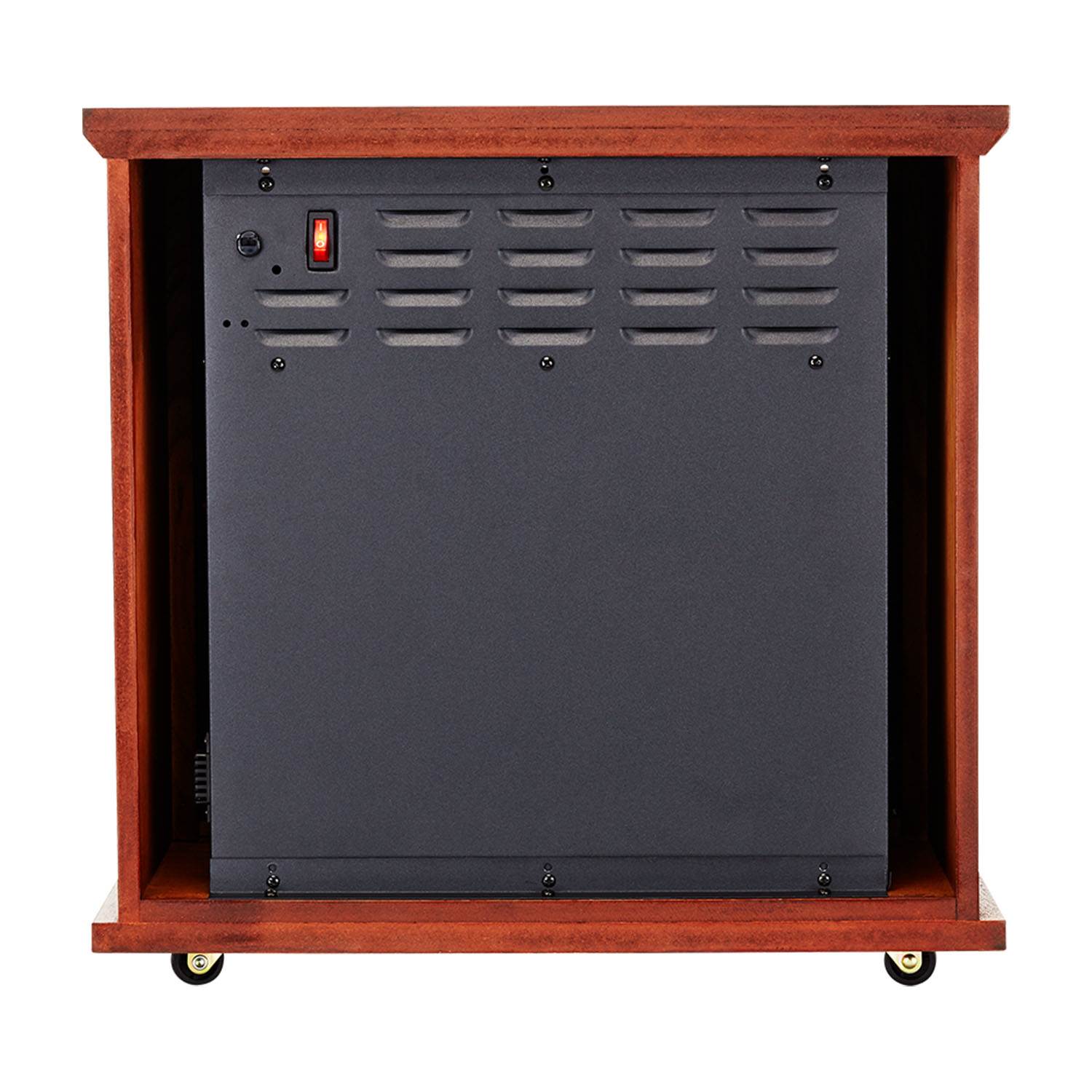 Haier Fireplace Frame Infrared Zone Heater with Dark Oak Finish (Open Box)