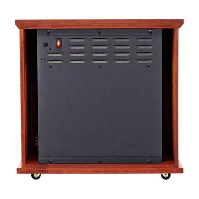 Haier Fireplace Frame Infrared Zone Heater with Dark Oak Finish (Open Box)