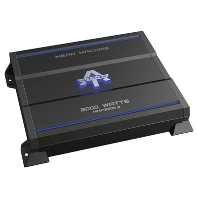 Autotek Mean Machine 2000W 2-Channel Class A/B Amplifier + 4-Gauge Wiring Kit