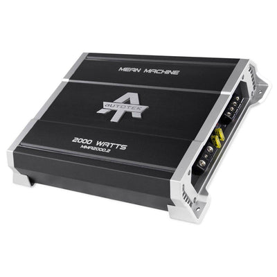 Autotek Mean Machine 2000W 2-Channel Class A/B Amplifier + 4-Gauge Wiring Kit