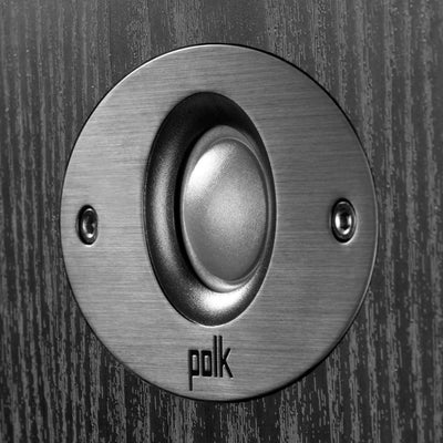 Polk 125W 2-Way Home Bookshelf Speakers 6.5-Inch Driver, Pair Black (Open Box)