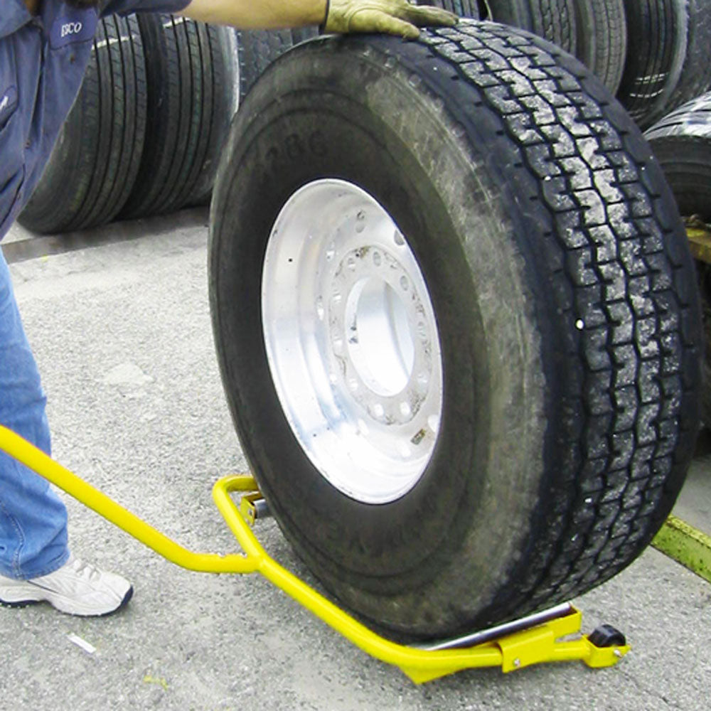 Esco Truck Tire Large Wheel Moving Smooth Roller Dolly, Yellow (Open Box)