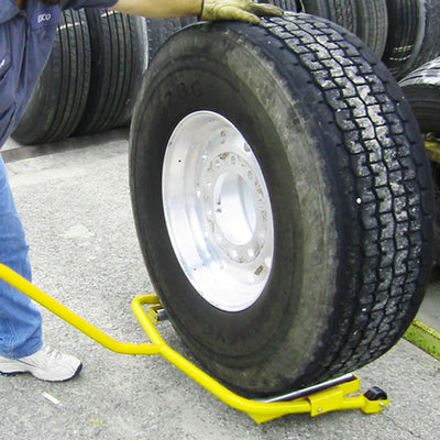 Esco Truck Tire Large Wheel Moving Smooth Roller Dolly, Yellow (Open Box)