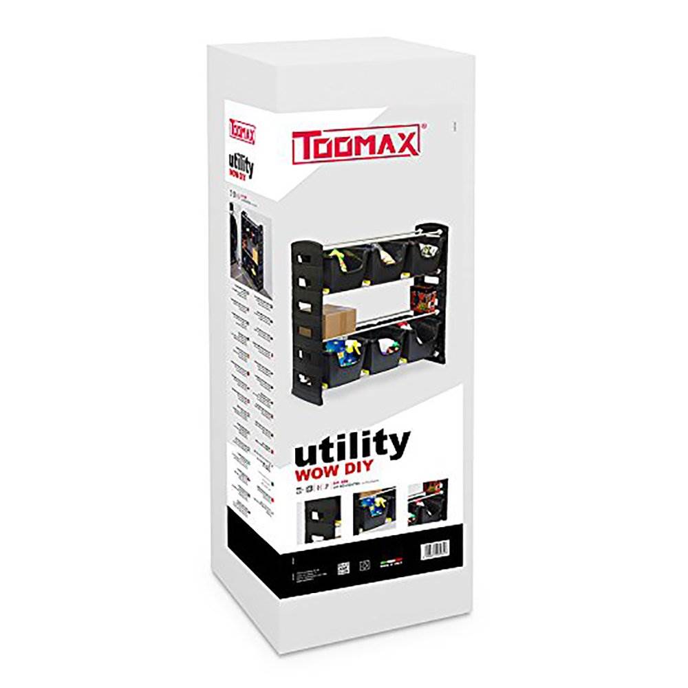 Toomax Utility Tools Tub Storage Unit with 6 Tubs and 2 Shelves (Open Box)