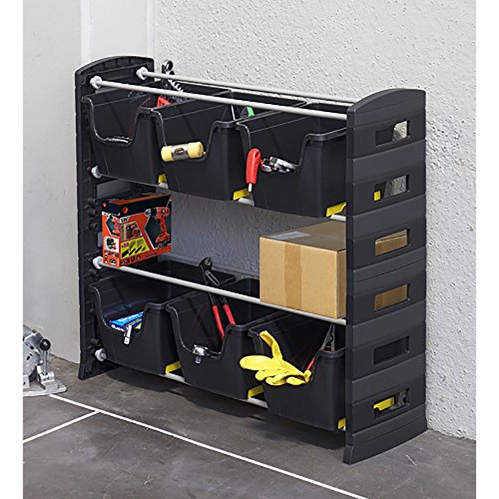 Toomax Utility Tools Tub Storage Unit with 6 Tubs and 2 Shelves (Open Box)