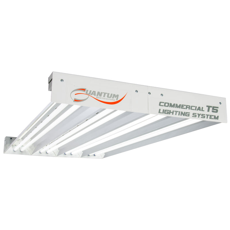 Quantum T5 4 ft Lamp 8 Bulb 277V Lighting System Fluorescent Fixture (Used)