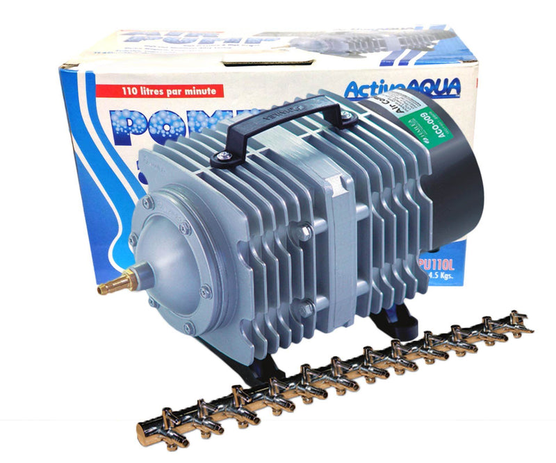 HYDROFARM AAPA110L 112 Watt 110LPM Active Aqua Air Pump w/12 Outlets (Open Box)