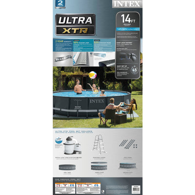Intex Ultra XTR Frame 14'x42" Above Ground Pool and OptiFlow Premium Filter Sand