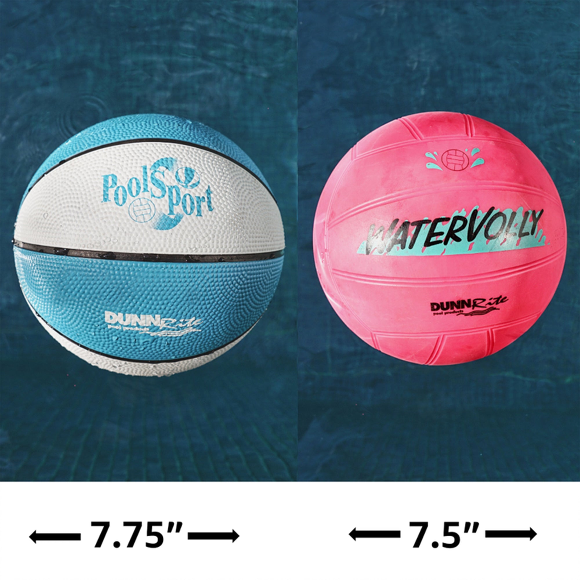 Dunn-Rite PoolSport Combination Volleyball and Basketball Set Stainless Combo