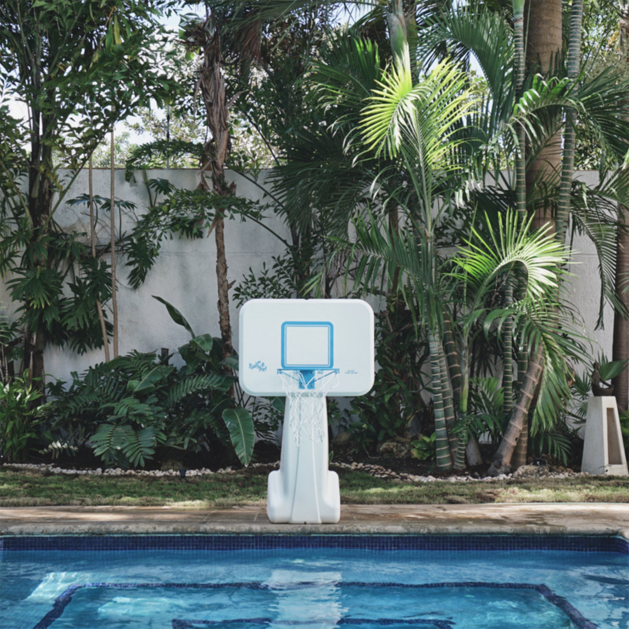 Dunn-Rite PoolSport Combination Volleyball and Basketball Set Stainless Combo