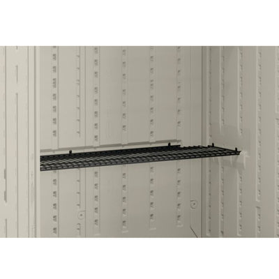 Suncast BMSA7S Vertical Storage Shed Organization Metal Wire Shelf Rack (2 Pack)