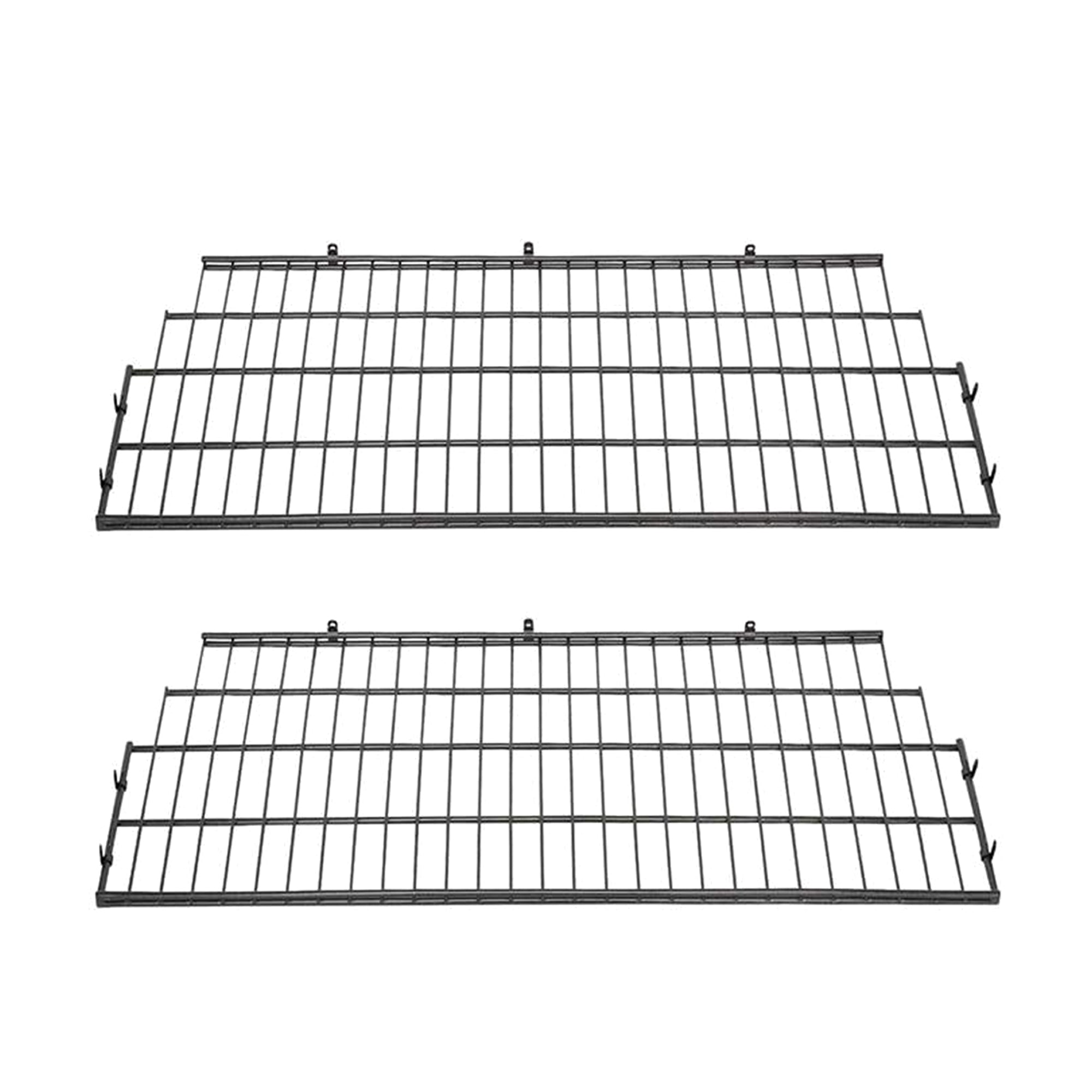 Suncast BMSA7S Vertical Storage Shed Organization Metal Wire Shelf Rack (2 Pack)
