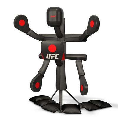 UFC BAS Xlink Adjustable Body Action System with Punching & Kicking Pads, Black
