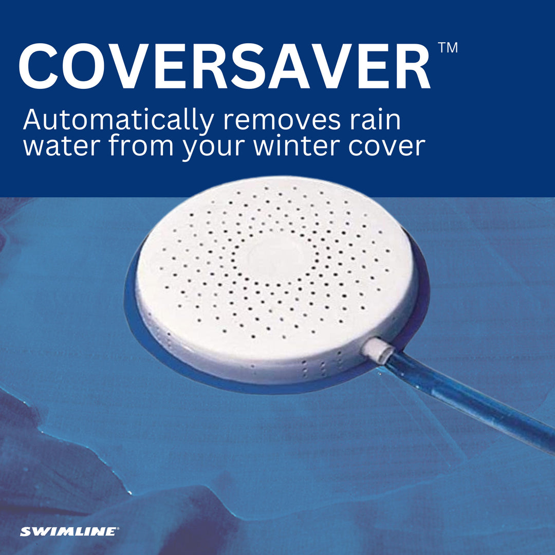 Swimline HydroTools CoverSaver Cordless Pool Cover Siphon Pump with 13 Foot Hose