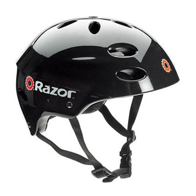 Razor E325 Adult High-Torque Electric Powered Scooter with Youth Helmet, Black