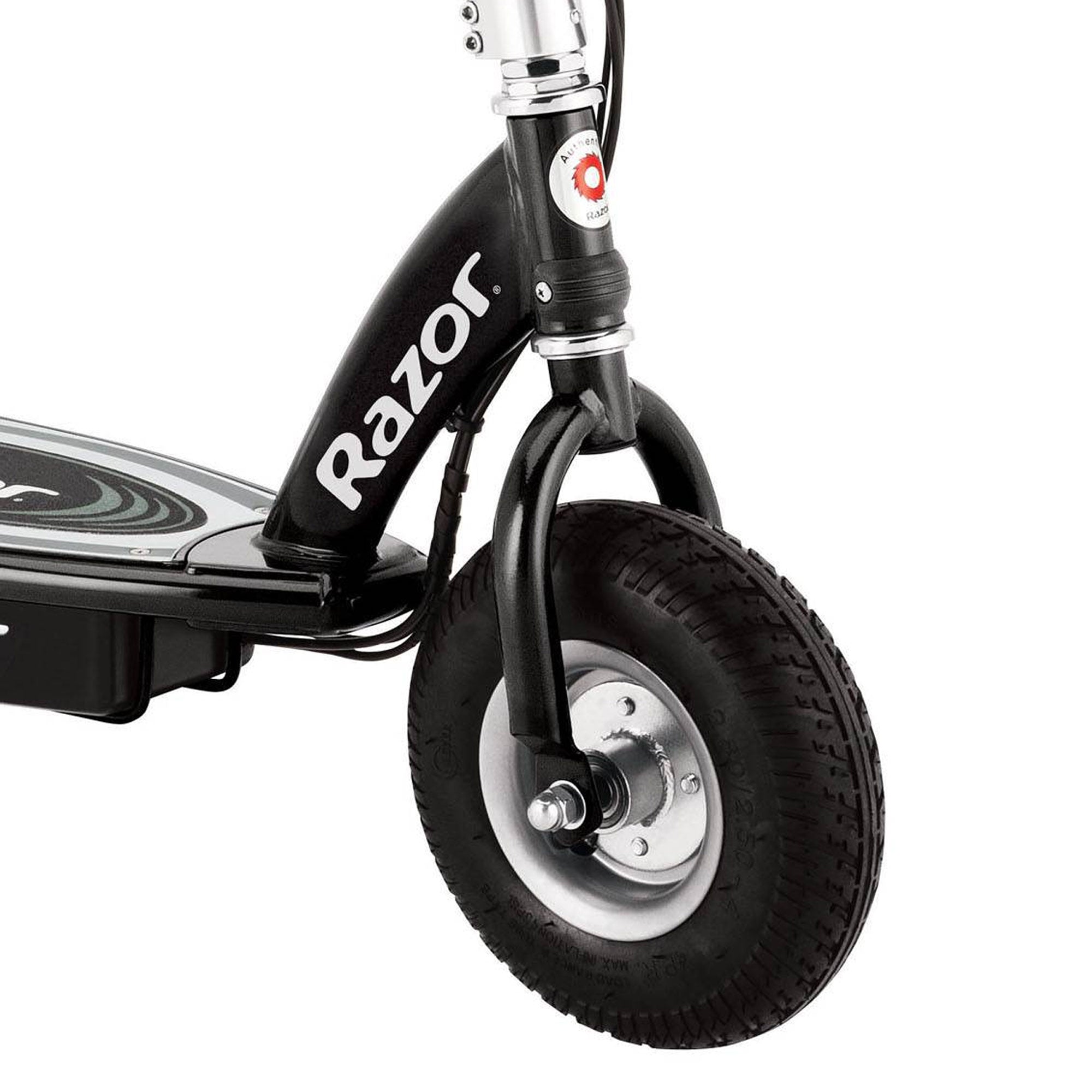 Razor E325 Adult High-Torque Electric Powered Scooter with Youth Helmet, Black