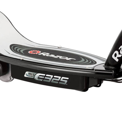 Razor E325 Adult High-Torque Electric Powered Scooter with Youth Helmet, Black