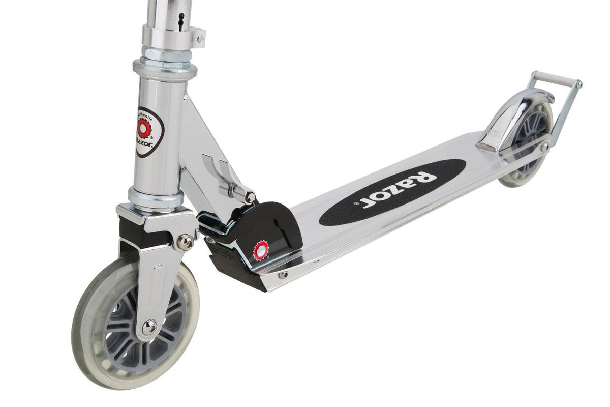 Razor A3 Blue Kick Scooter with Blue V17 Youth Helmet (Certified Refurbished)