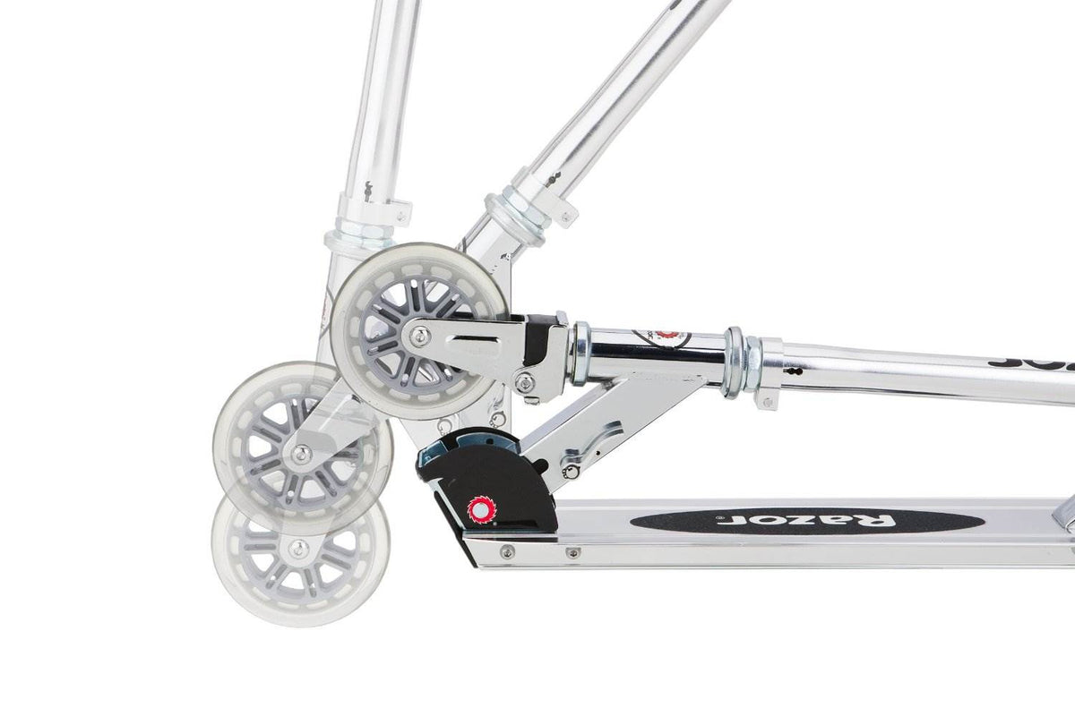 Razor A3 Blue Kick Scooter with Blue V17 Youth Helmet (Certified Refurbished)