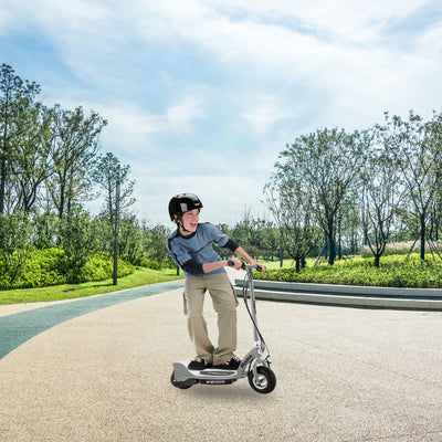 Razor E325 24V High-Torque Motor Electric Powered Scooter Ride, Silver (2 Pack) - VMInnovations