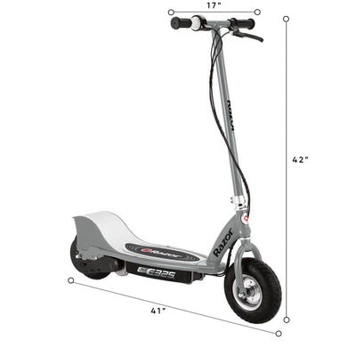 Razor E325 Adult Ride-On 24V High-Torque Motor Electric Powered Scooter, Silver - VMInnovations