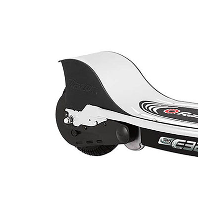 Razor E325 Electric Rechargeable Scooter + Bicycle Helmet + Elbow & Knee Pad Set