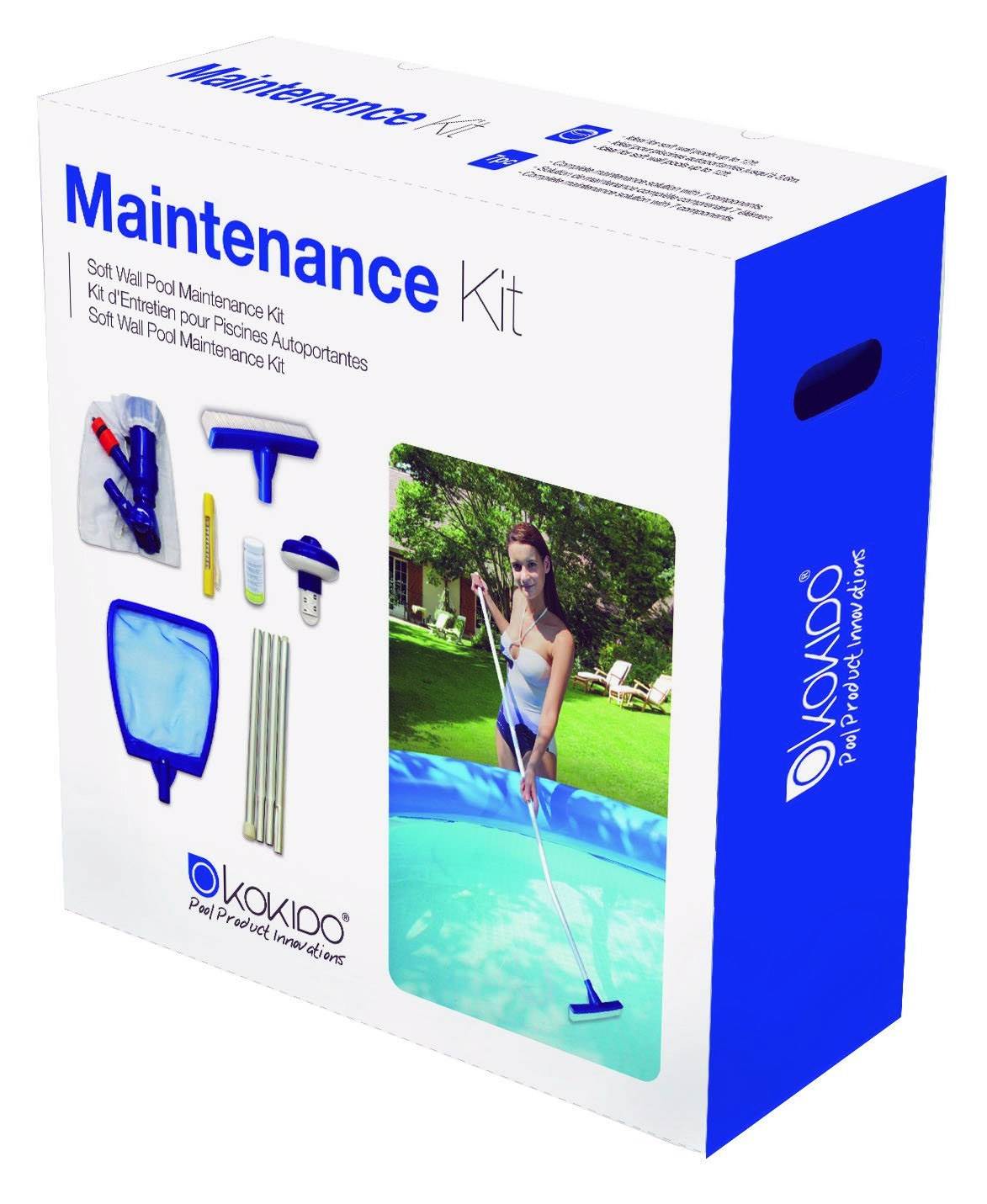 Kokido Poolkart Maintenace Equipment Trolley Cart & Kit with Skooba Pool Vaccum