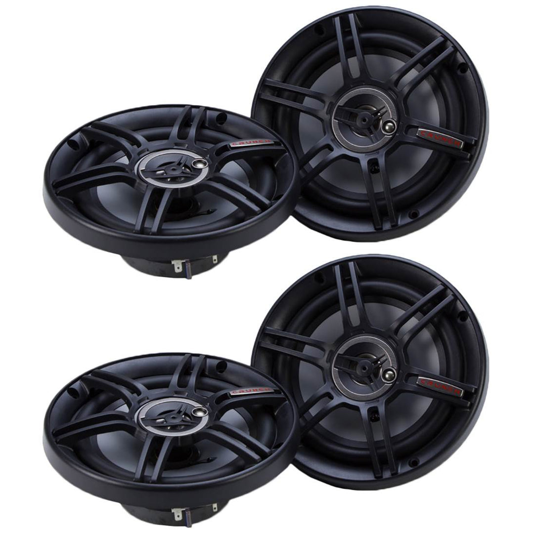 Crunch CS-653 300 Watts 6.5-Inch 3-Way 4 Ohms Car CS Speakers, Black (2 Pack)