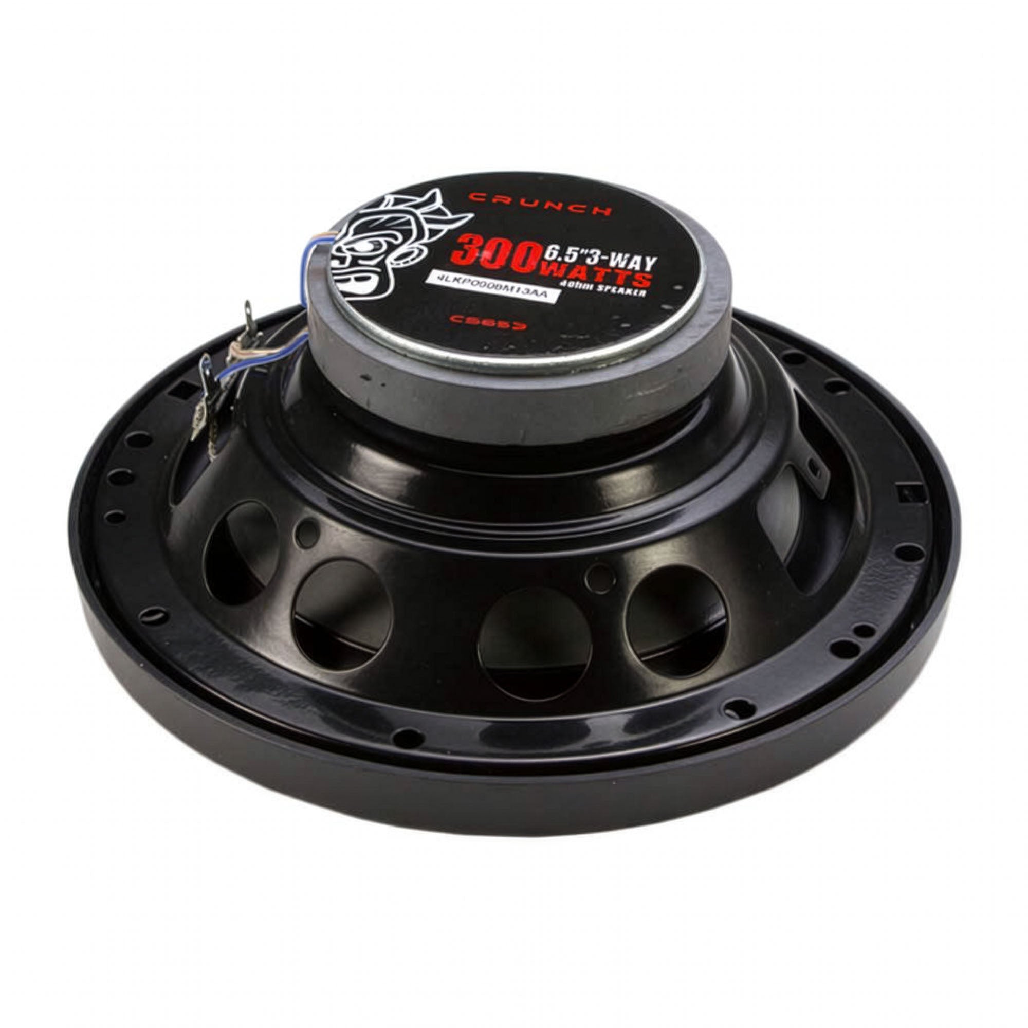 Crunch CS-653 300 Watts 6.5-Inch 3-Way 4 Ohms Car CS Speakers, Black, 2 Pair