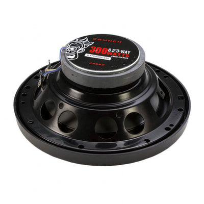 Crunch CS-653 300 Watts 6.5-Inch 3-Way 4 Ohms Car CS Speakers, Black, 2 Pair