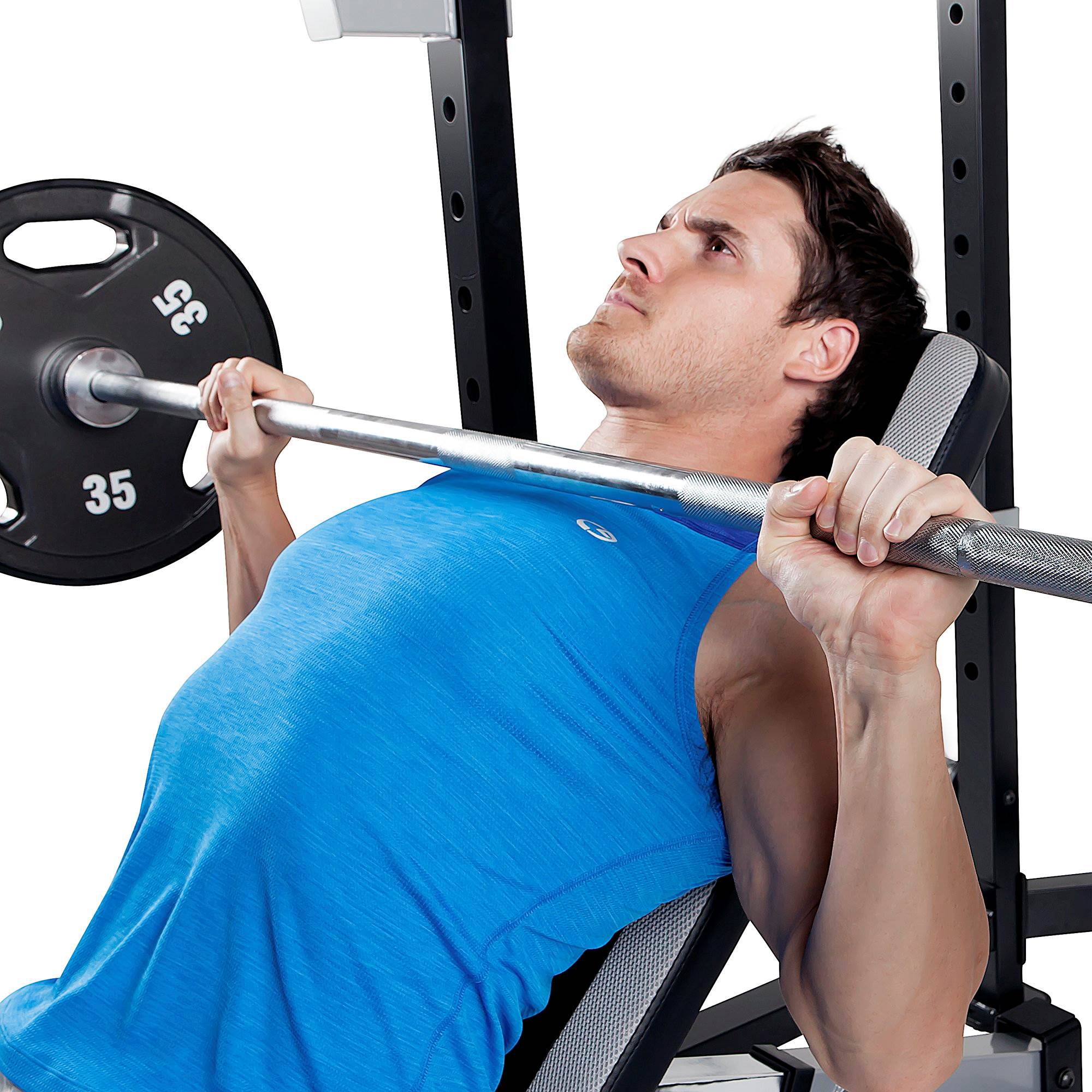 Marcy Pro Full Cage and Weight Bench Gym Total Body Workout System (For Parts)