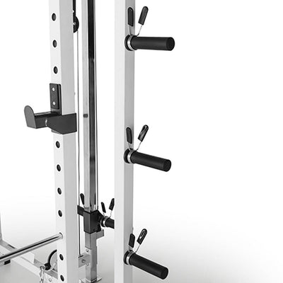 Marcy Pro Deluxe Folding Total Body Home Gym Cage Power Rack System with Bench