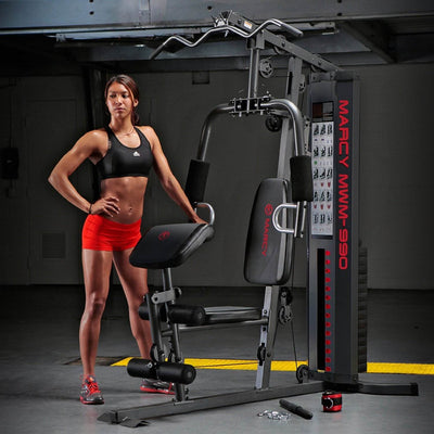 Marcy Dual-Functioning Upper Lower Body 150 Pound Stack Home Gym Workout Machine