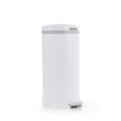 Bubula Step Steel Diaper Waste Pail with Air Tight Lid and Lock, White (Used)