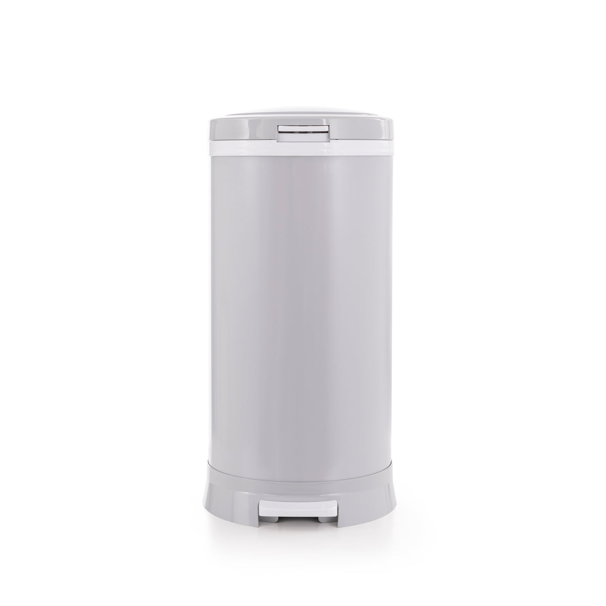 Bubula Step Steel Diaper Waste Pail with Air Tight Lid and Lock, Gray (Damaged)