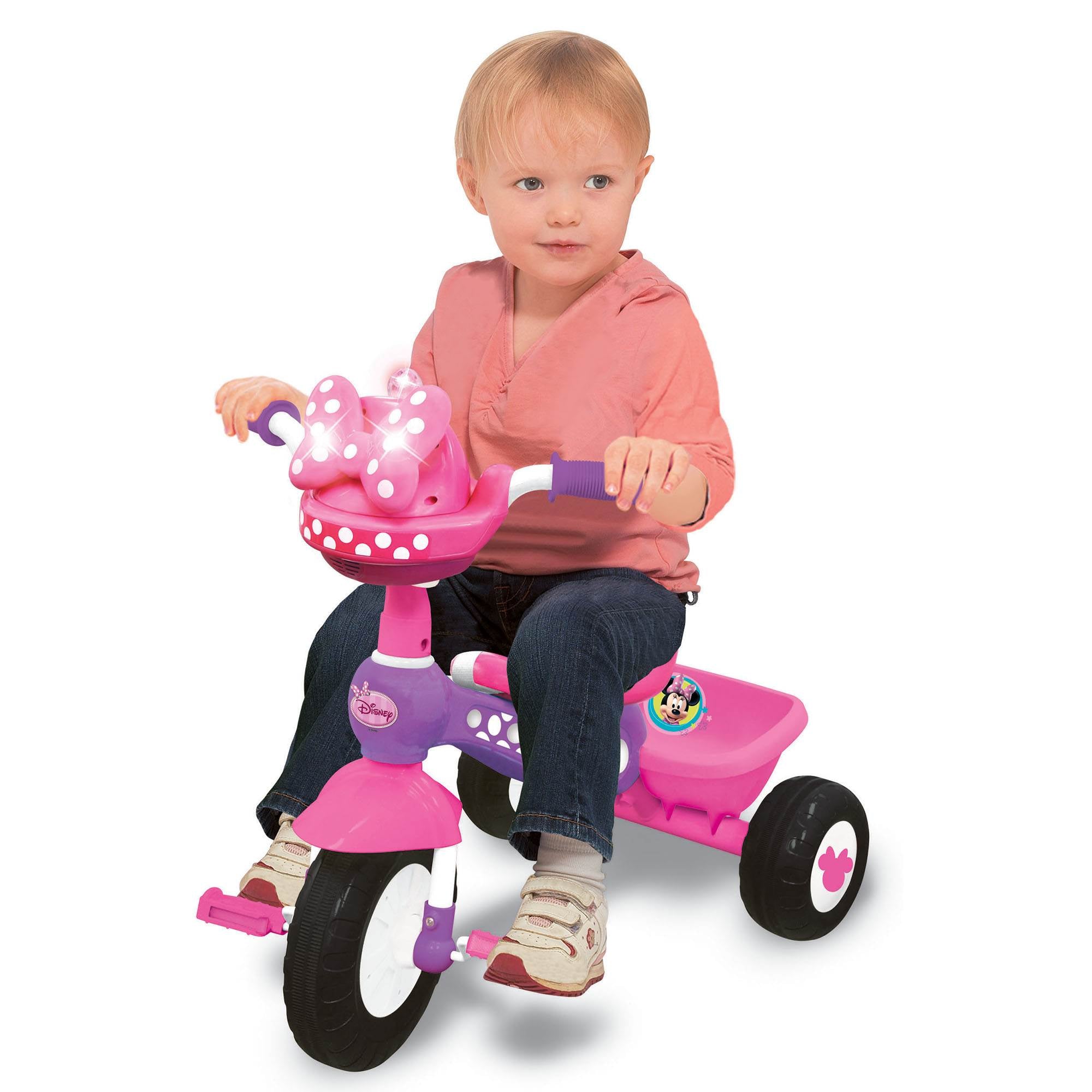 Kiddieland Minnie Mouse Push N' Ride 3-in-1 Trike + Sun Shade & Music (Open Box)