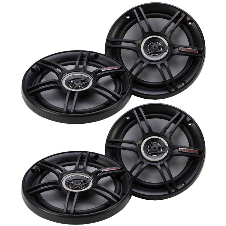 Crunch 300 Watts 6.5-Inch Coax Shallow 4 Ohms CS Speakers (2 Pack) | CS-65CXS