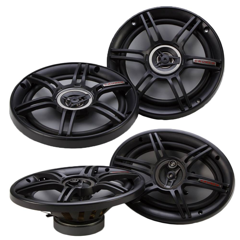 Crunch 300 Watts 6.5-Inch Coax Shallow + 400 Watts 6 x 9 Inches CS Speakers - VMInnovations