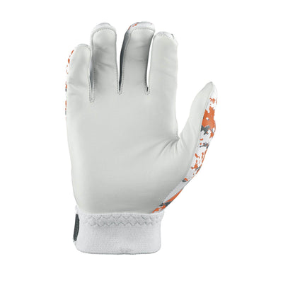 DeMarini Digi Camo Youth Medium Baseball Batting Gloves, Orange (Open Box)
